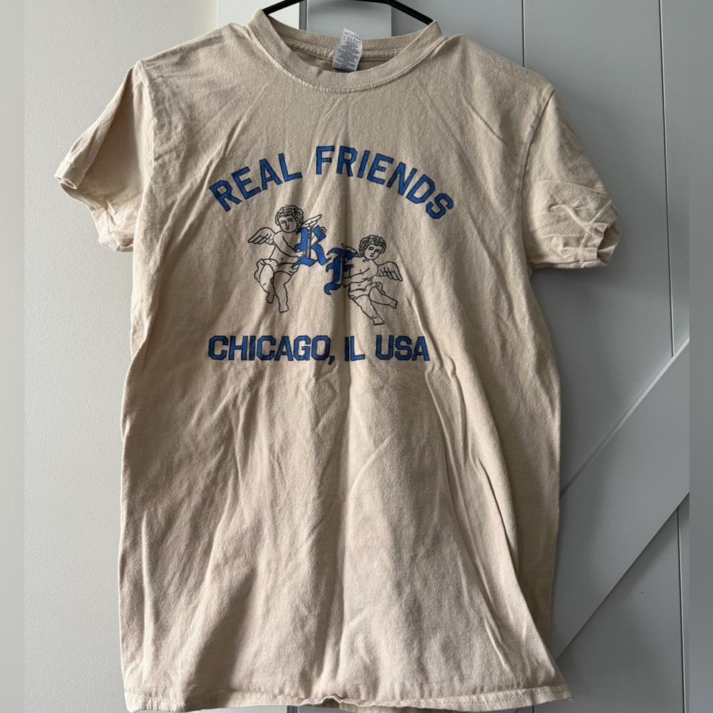 Real Friends Beige Band Tee